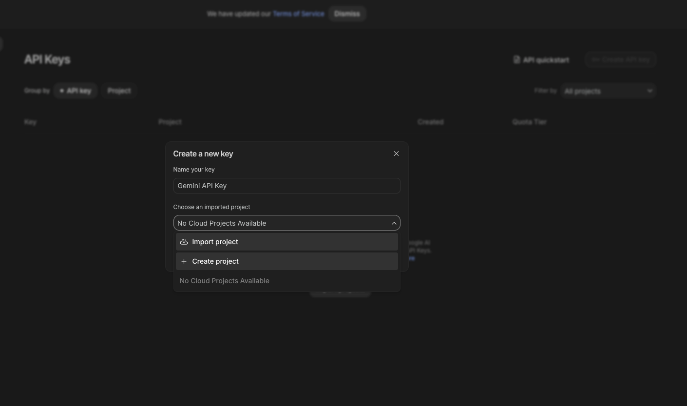 Google AI Studio home